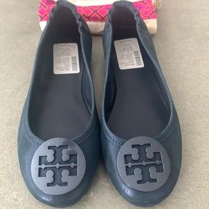New Tory Burch Minnie Travel Flats Bright …